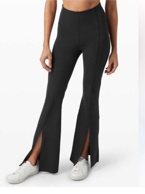 lululemon athletica Black Wide-Leg Yoga Leggings
